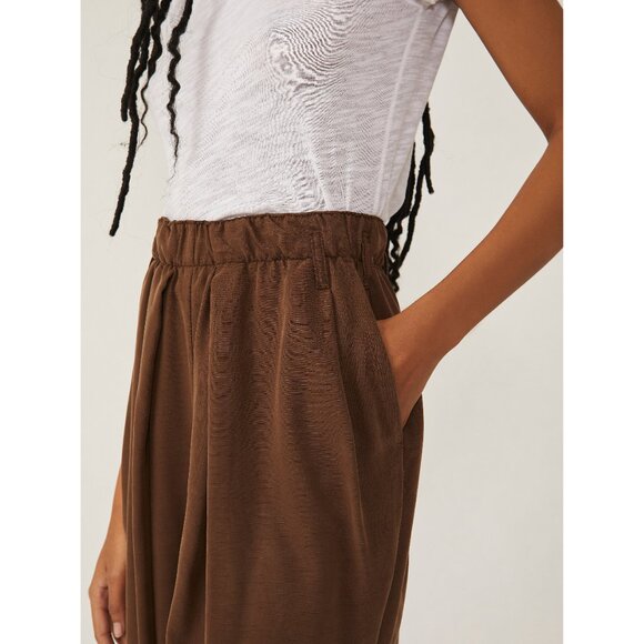 Women's Brown Wide-Leg Pants - Picture 5 of 6